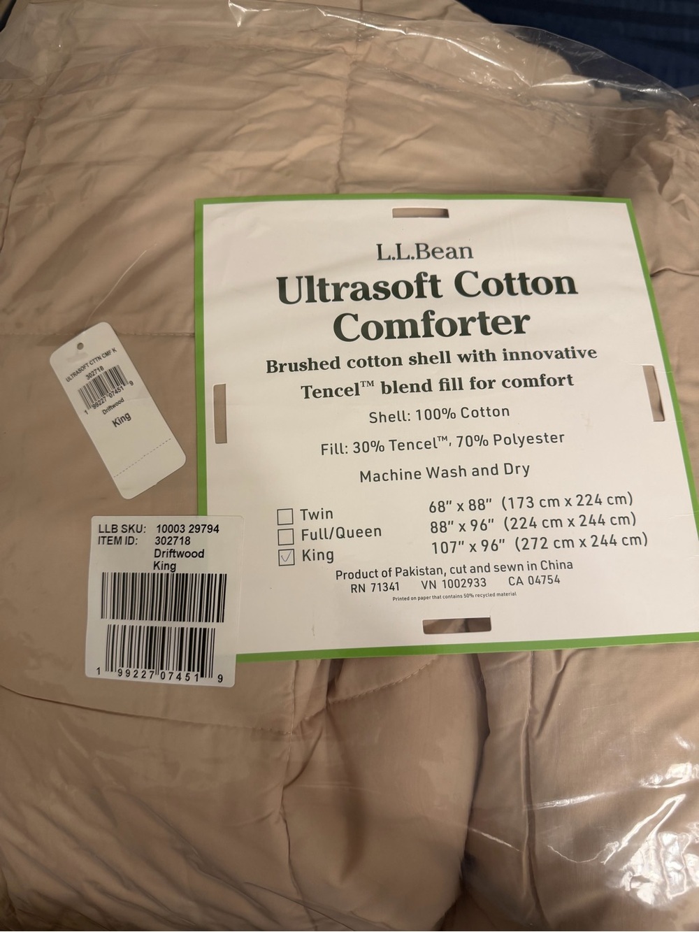 L.L.Bean Ultrasoft Cotton Comforter OPEN TO OFFERS